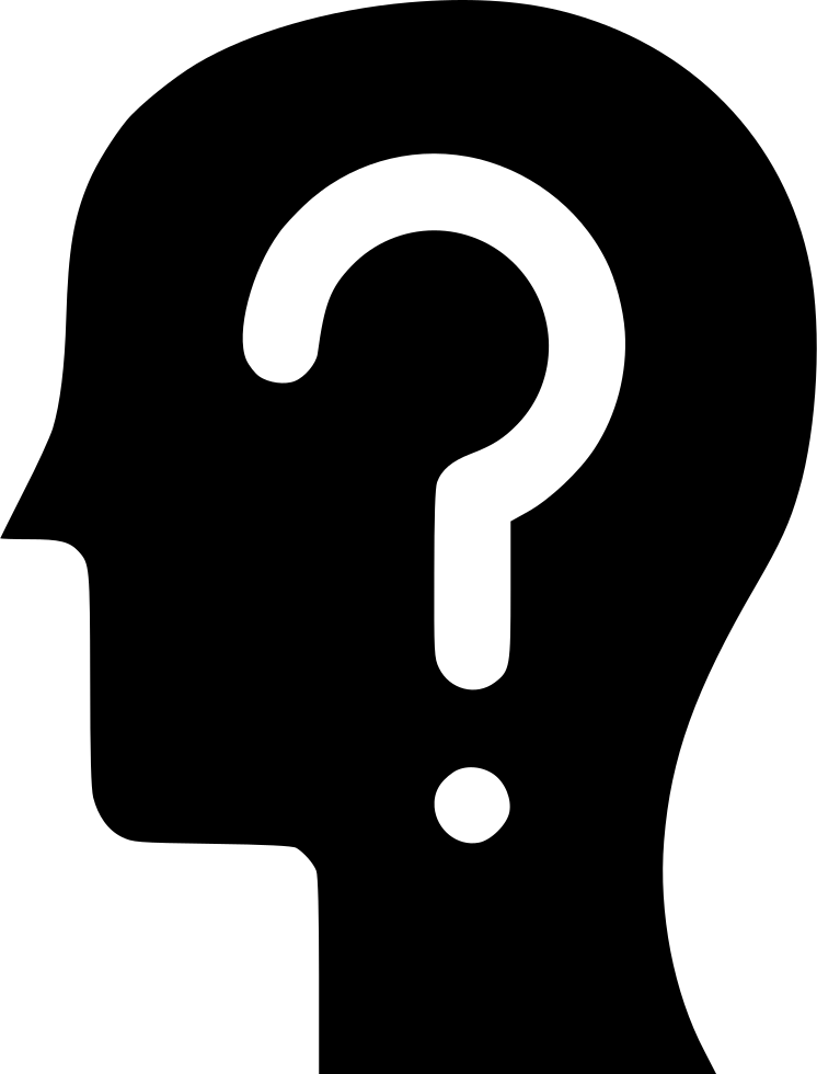 Png File - Human Head With Question Mark (746x980), Png Download