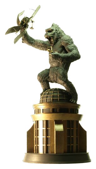 Bronze Kong Statue • - Joe Devito King Kong Sculpture (380x575), Png Download