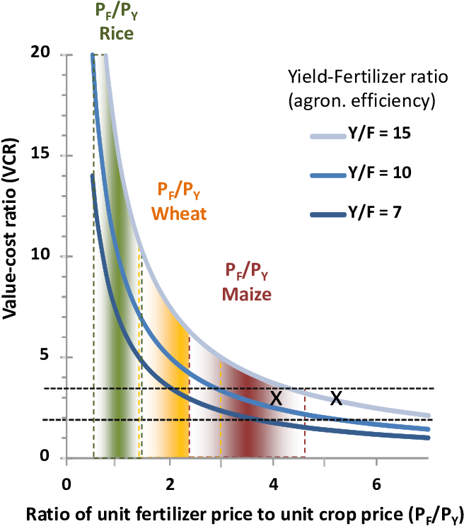 Value-cost Ratio In Response To The Ratio Of Unit Fertilizer - Value To Cost Ratio (688x775), Png Download