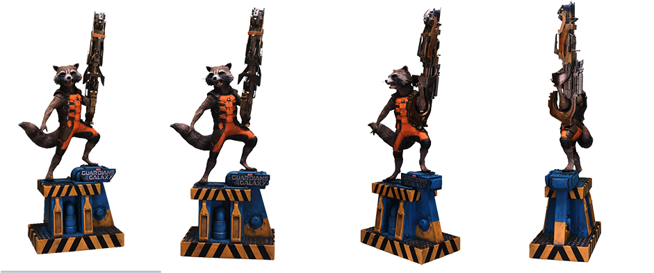Rocket-raccoon - Figura Rocket Guardianes De La Galaxia (940x400), Png Download