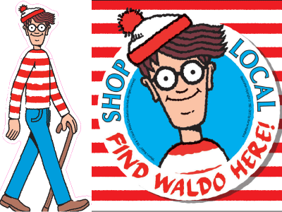 Where's Waldo Grand Celebration In Campbell - Wheres Waldo (400x300), Png Download