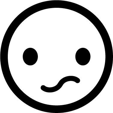 Confused - Sad Face Icon Png (376x376), Png Download