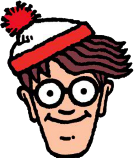 This Is How Waldo Was Born - Where's Waldo With A Beard (464x547), Png Download