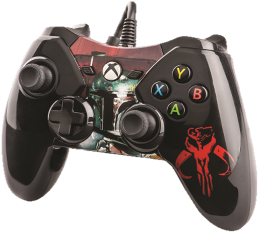 Star Wars Boba Fett Official Xbox One Licensed Controller (521x464), Png Download