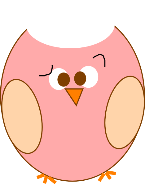 Small - Confused Owl Clipart (468x597), Png Download