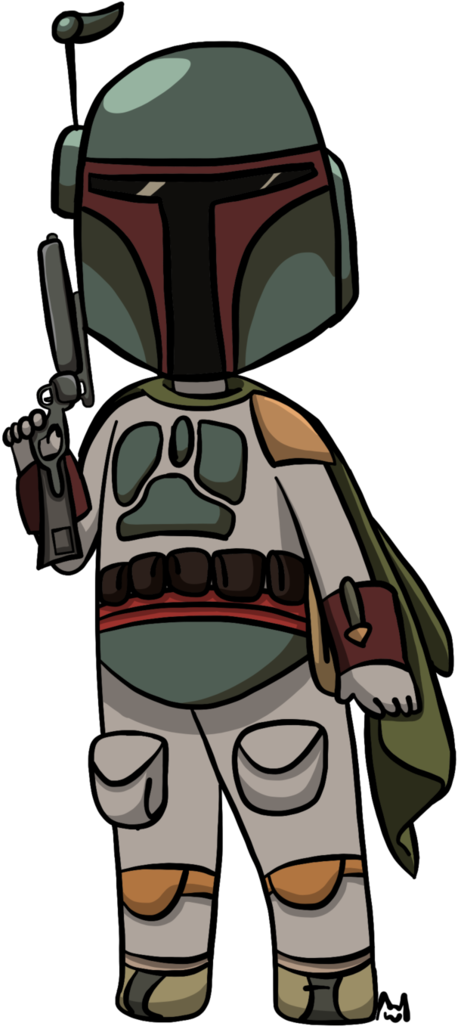 Chibi Boba Fett By Neko San Art - Boba Fett (774x1032), Png Download