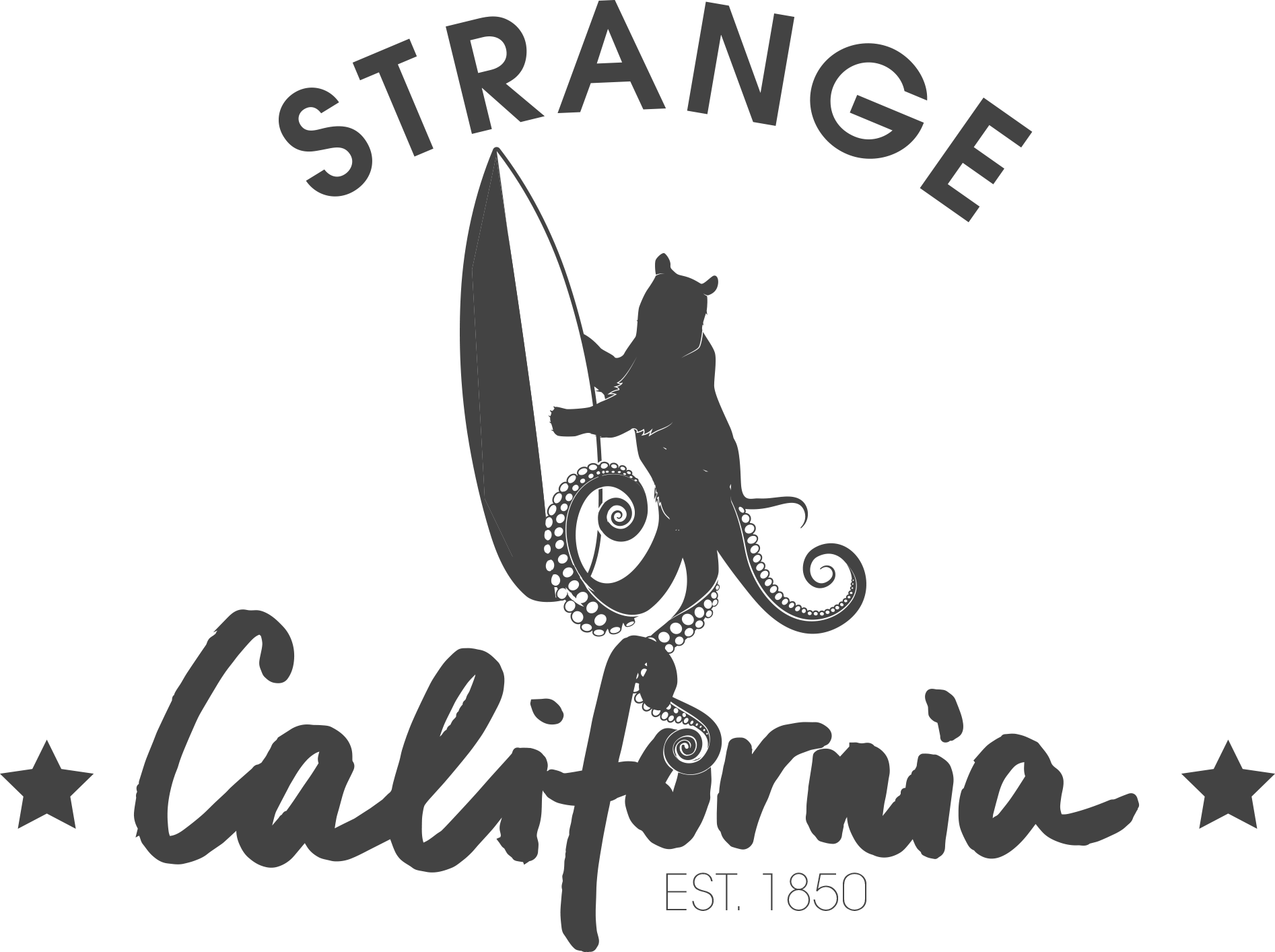 Strange California Logo And Kickstarter Marketing Tools - California Name (1894x1414), Png Download