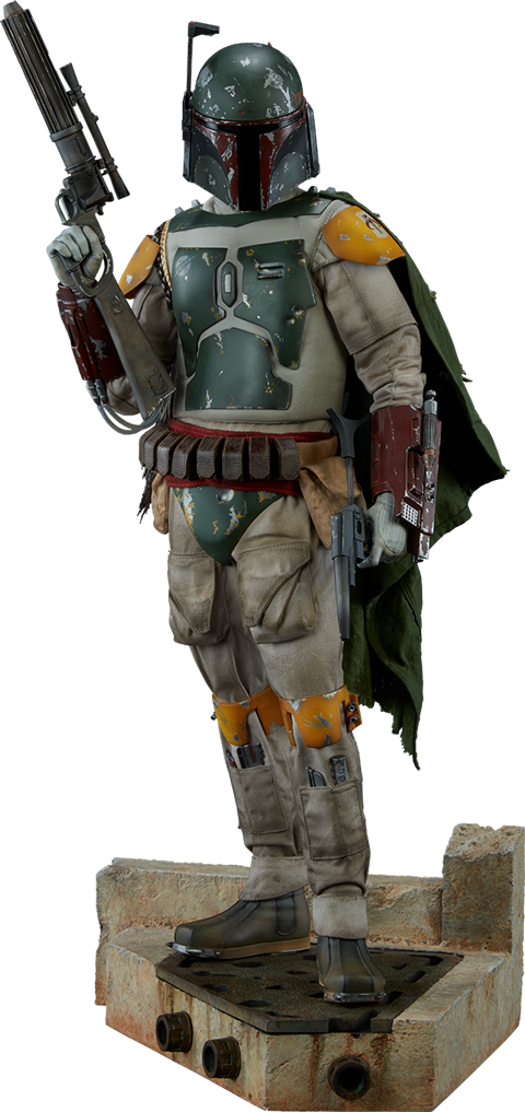 Star Wars Boba Fett Premium Format Figure By Sideshow - Sideshow Star Wars Boba Fett Return (480x1017), Png Download