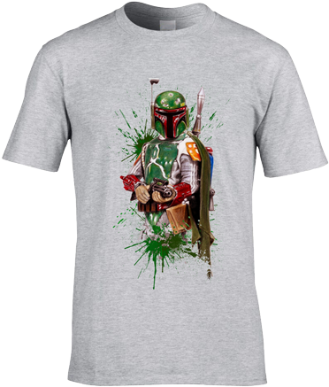 This Star Wars Boba Fett T-shirt Has Been Drawn In - Ma Strum T Shirt (450x450), Png Download