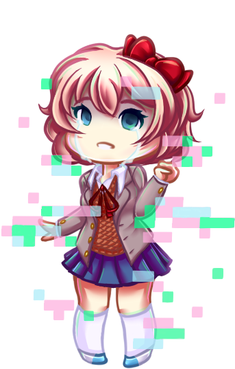 Sayori - Cartoon (600x600), Png Download