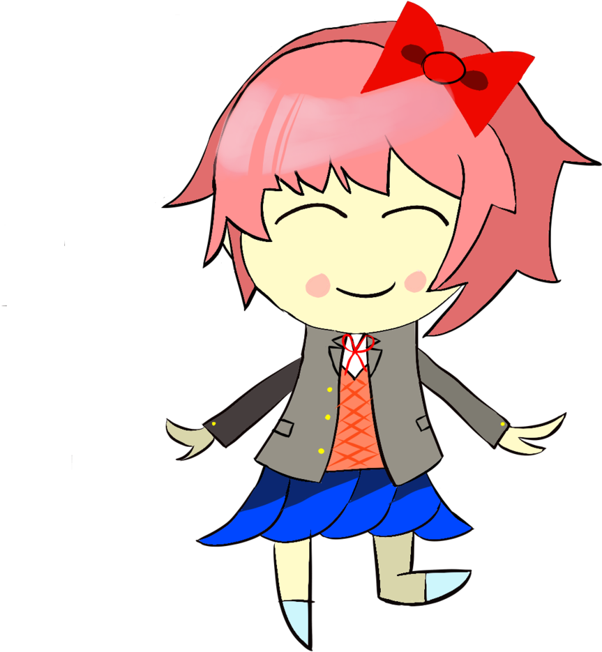Chibi Sayori - Medibang Inc. (1280x960), Png Download