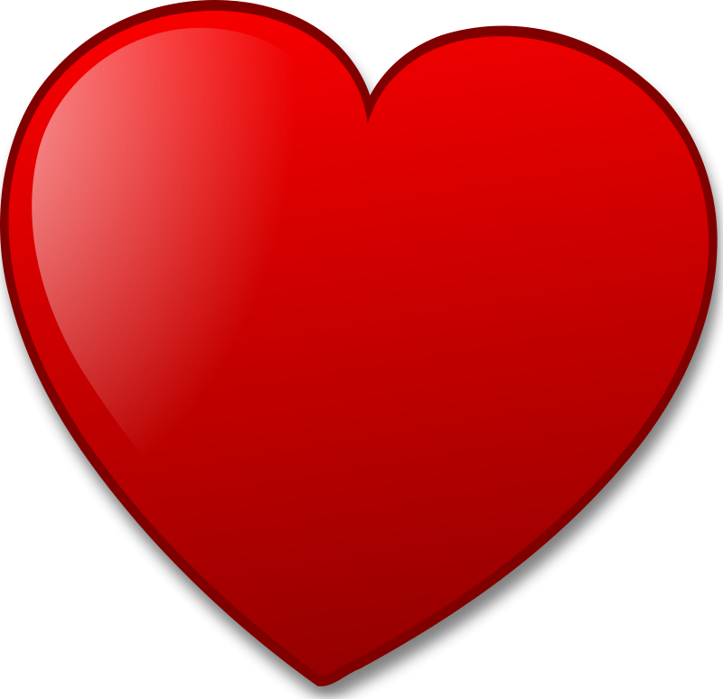 Love Hearts Eyes Emoji Png - Valentines Day Cartoon Heart (800x774), Png Download