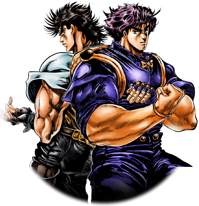 Unit Jonathan Joestar And Joseph Joestar - Jojo's Bizarre Adventure (720x800), Png Download