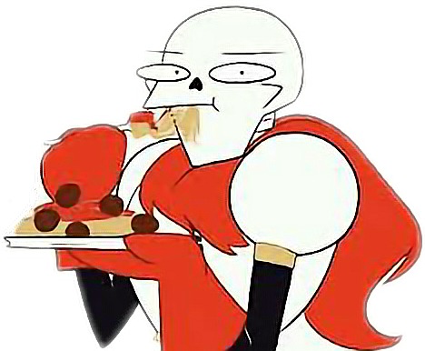 Papyrus Spaghetti Undertale Lol Sticker Papyrusspaghett - Papyrus Undertale Gif (468x386), Png Download