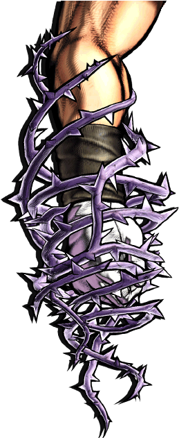 Hermit Purple - “ - Jojo's Bizarre Adventure Purple Hermit (278x630), Png Download