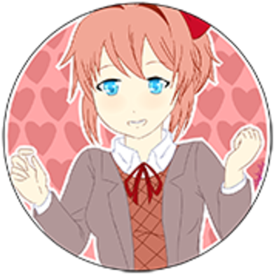 Pins Sayori - Doki Doki Literature Club! (400x400), Png Download