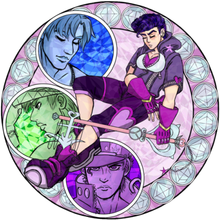 For Something I Am Working On For My Jjba/kh Au - Cartoon (500x500), Png Download