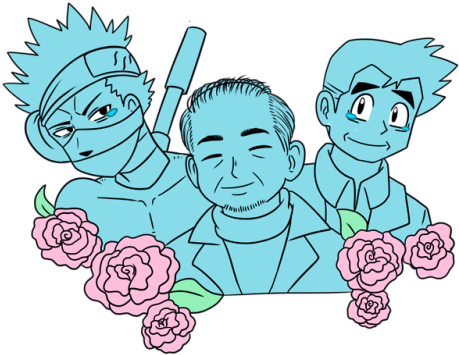 Rest In Peace Unshō Ishizuka, A Fantastic Voice Actor - Anime (500x420), Png Download