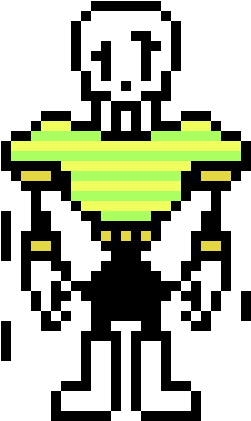 Undertale Papyrus And Asriel Fusion - Papyrus Pixel Art (250x480), Png Download