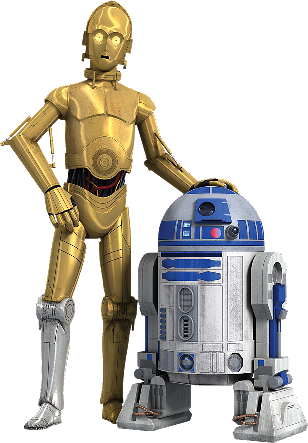 Rebels R2 D2 And C 3po Render - Star Wars Clone Wars R2d2 C3po (640x910), Png Download