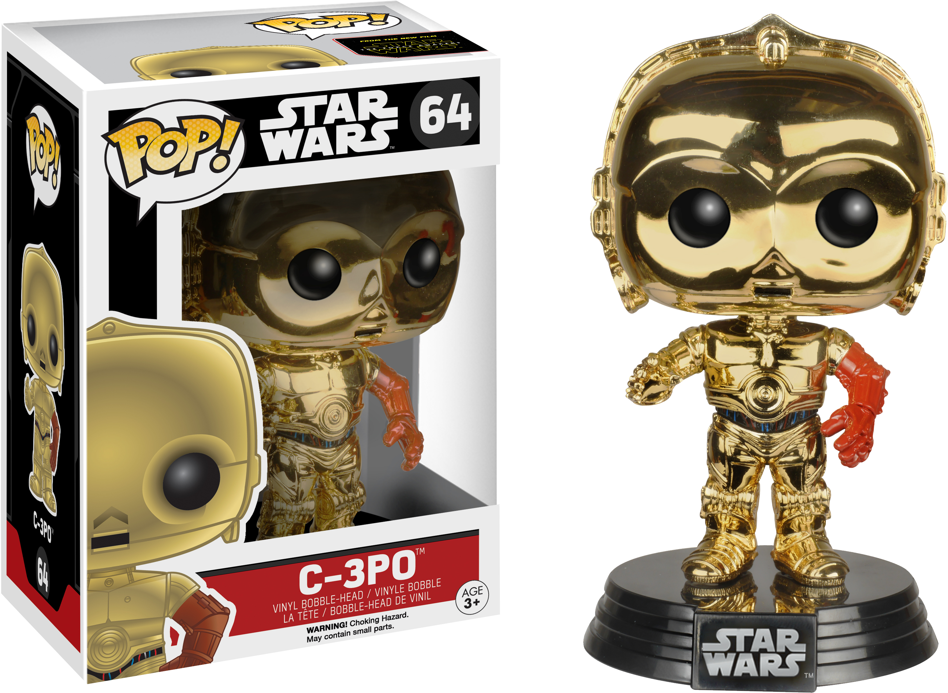 Funko Pop Star Wars C3po (3600x2570), Png Download