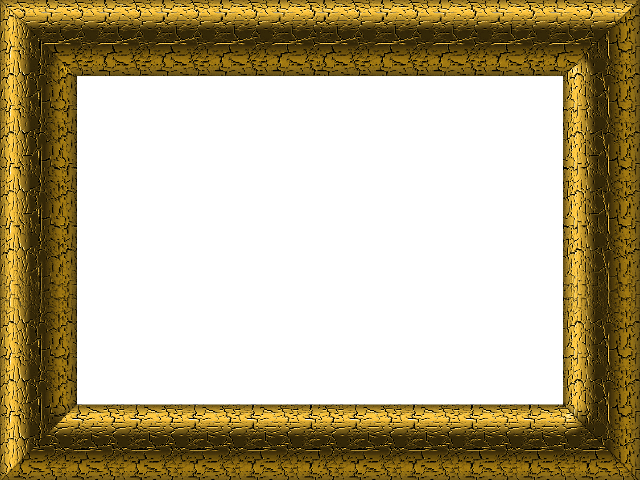 Golden Frame Transparent Images - Mirror Public Domain (640x480), Png Download