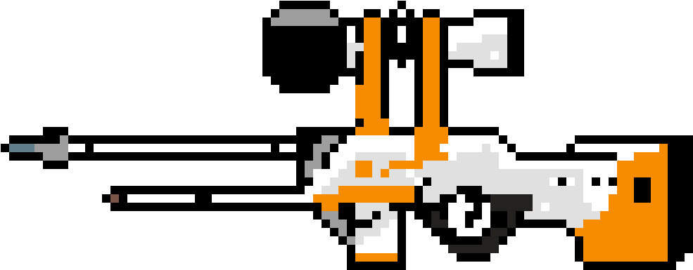 Awp Drawing Global Offensive - Gun Barrel (1200x1200), Png Download