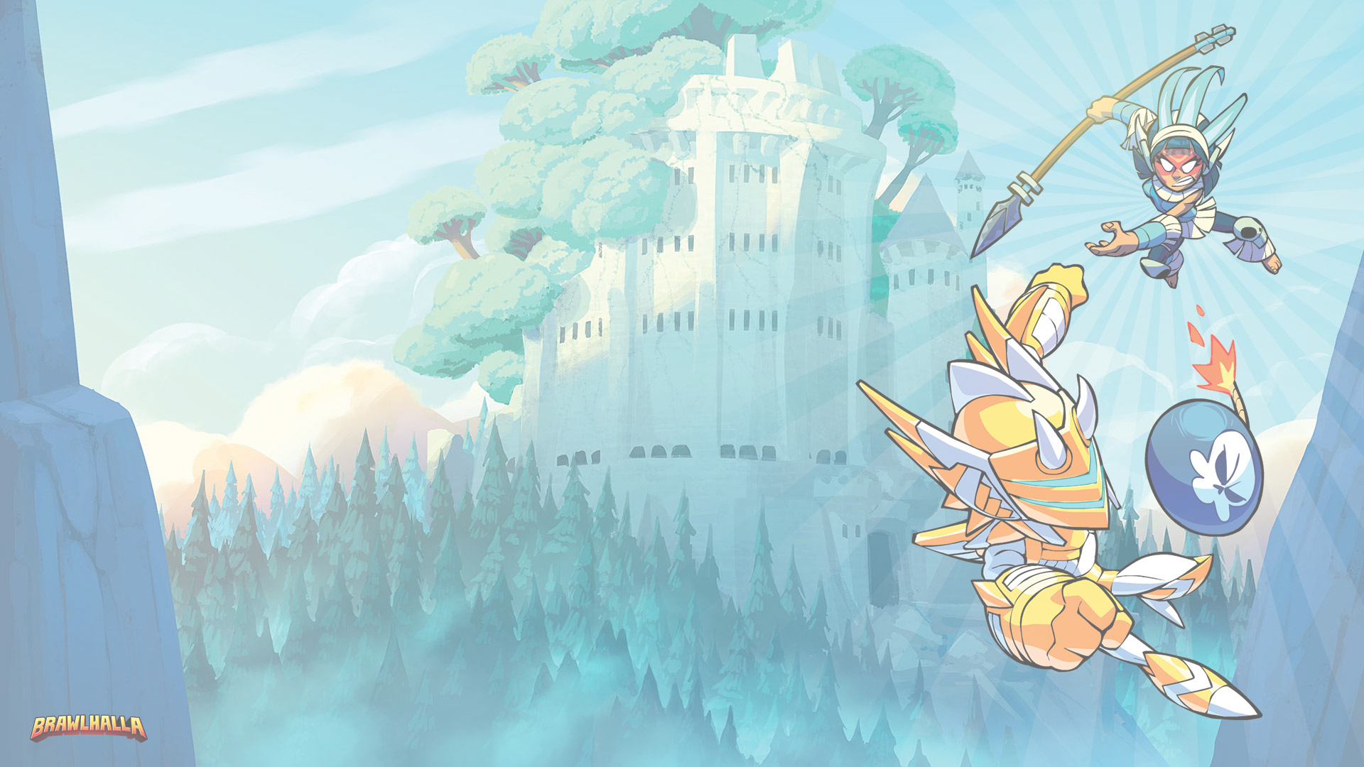 Brawlhalla Bg - ‹ - Brawlhalla Queen Nai Dsig Gif (1920x1080), Png Download