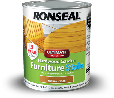 Up Garden Furniture Stain Cedar 750 - Ronseal Hardwood Furniture Stain (445x445), Png Download