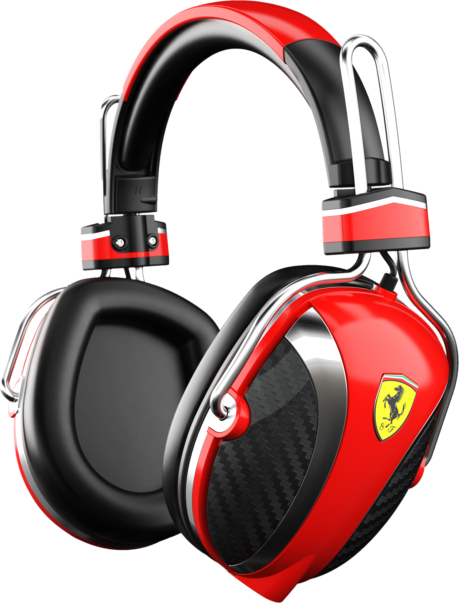 Scuderia Ferrari P200 Red Headphones (1498x1965), Png Download