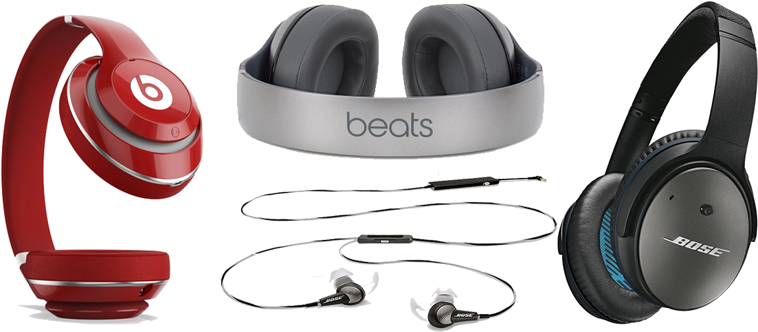 Headphone, Contract Period, Upfront, Monthly Instalment - Bose Qc25 Headphones In Black (1154x495), Png Download