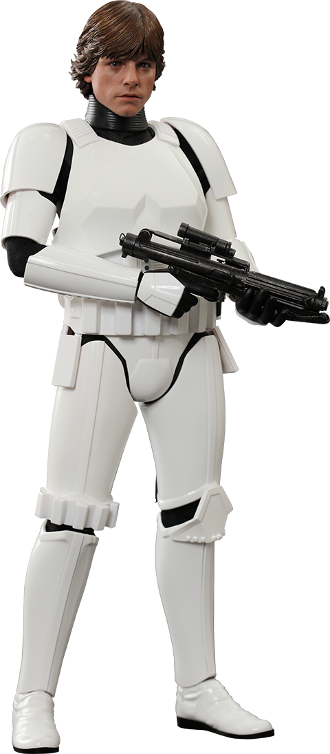 Luke Skywalker Png Clipart - Luke Skywalker Stormtrooper Disguise Version (480x1095), Png Download