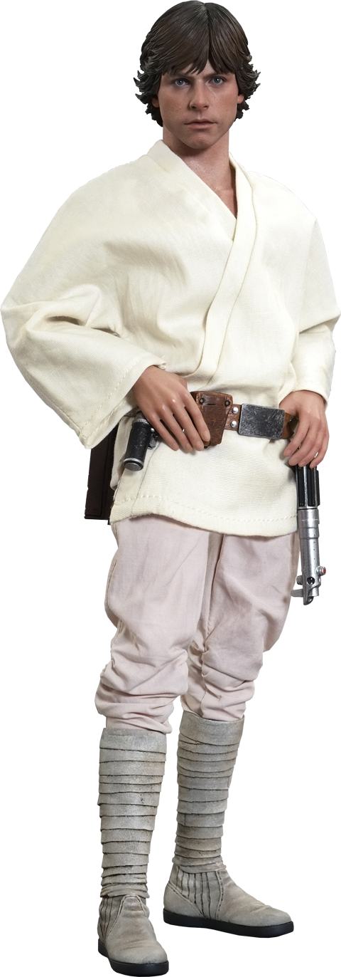 Luke Skywalker Png Image - Hot Toys Star Wars A New Hope Luke Skywalker 1:6 Scale (480x1372), Png Download