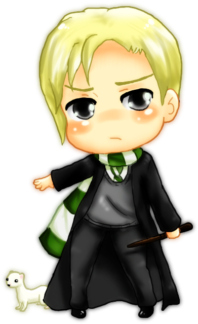 Chibi, Draco Malfoy, And Fan Art Image - Draco Malfoy Fanart Cute (400x650), Png Download