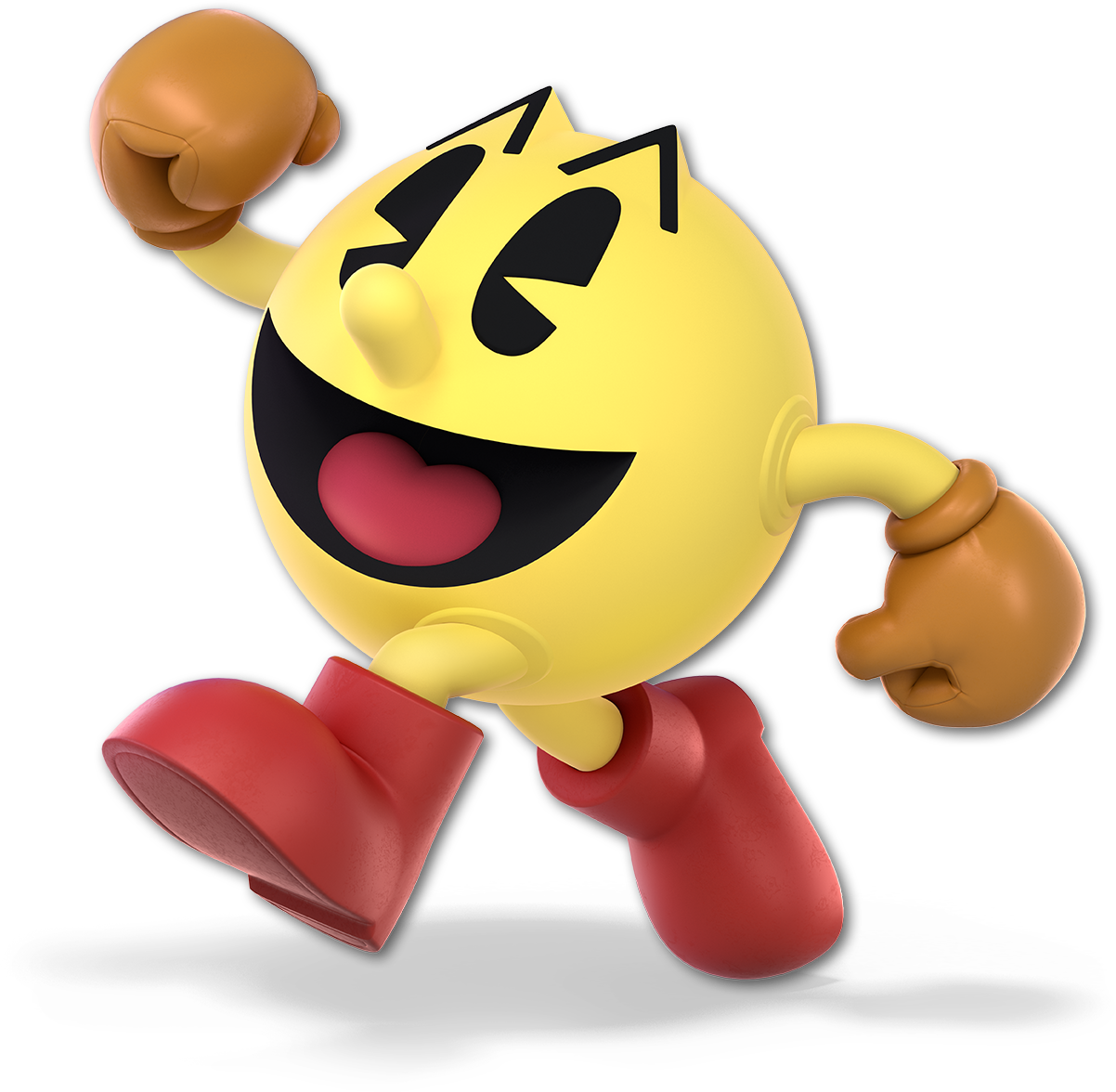 Yellow Cartoon Product Technology - Super Smash Bros Ultimate Pac Man (1202x1176), Png Download