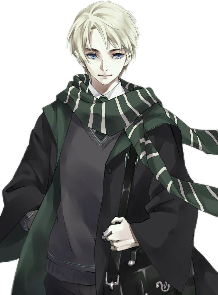 Report Abuse - Harry Potter Draco Malfoy Anime (735x991), Png Download