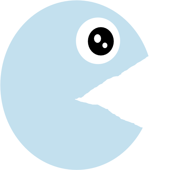 Original Png Clip Art File Pacman Blue Openmouth Svg (600x595), Png Download