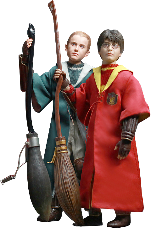 Harry Potter And Draco Malfoy Set Action Figure By - Pop Harry Draco Quidditch (480x725), Png Download