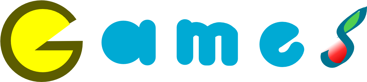 Games Logo With Pac-man Motif - Graphic Design (1440x479), Png Download