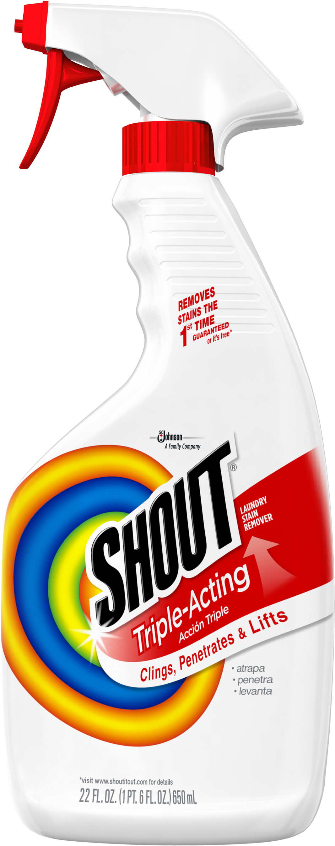Shout® Trigger Is Packed With Stain-fighting Ingredients - Shout Cleaner (3000x3000), Png Download