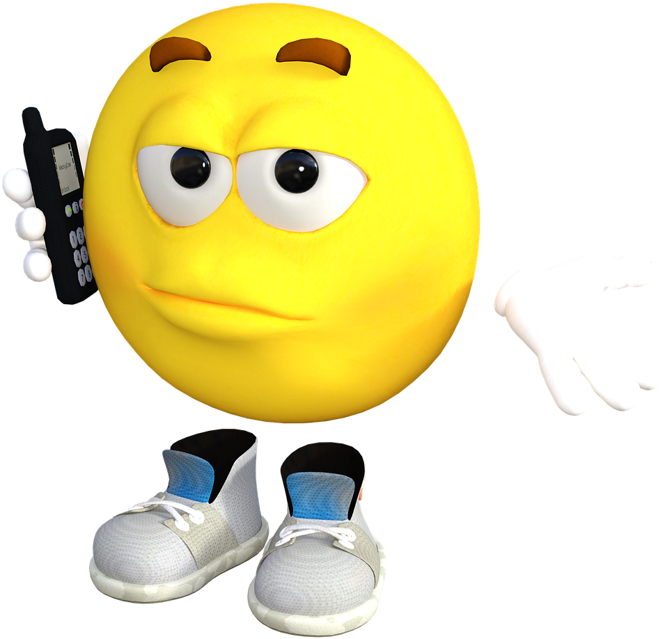 Emotion Phone Emoji - Emoji On Cell Phone (1280x968), Png Download