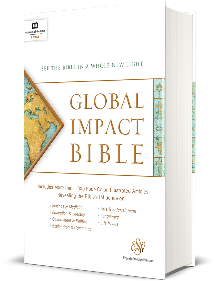 Bible - Global Impact Bible, Esv (charcoal Leatherluxe): See (684x900), Png Download