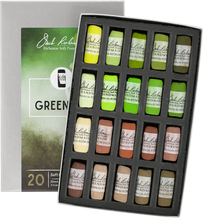 Richeson Soft Handrolled Pastels Set Of - Richeson Soft Handrolled Pastels Set Of 20 - Color: (1000x1000), Png Download