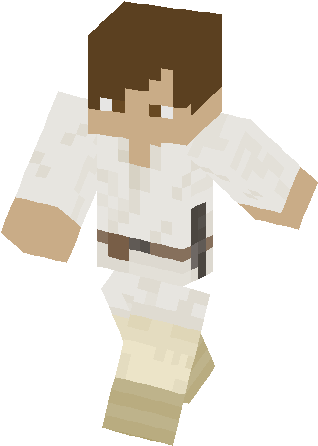 Luke Skywalker Skin - Ivory (317x453), Png Download