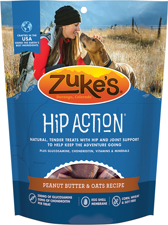 Download Zukes Hip Action Peanut Butter And Oats Dog Treats 3 Packs