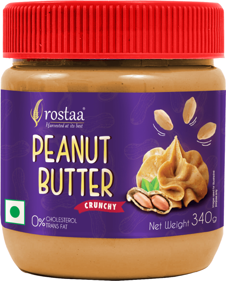 Peanut Butter Crunchy - Rostaa Peanut Butter (1178x1200), Png Download