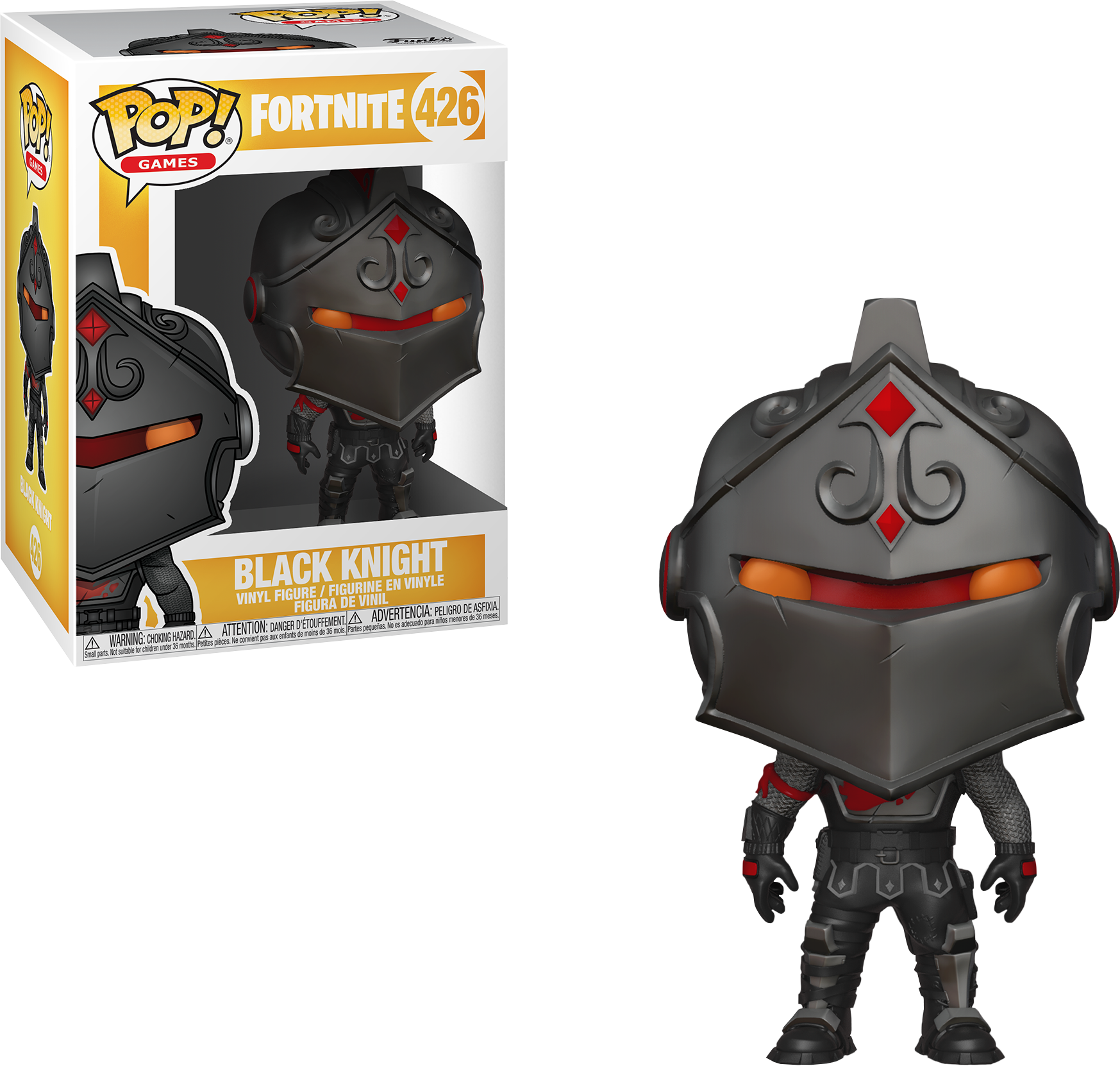 Black Knight Pop Vinyl Figure - Funko Fortnite (1747x1662), Png Download