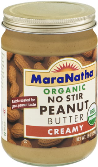 Maranatha - Organic No Stir Peanut Butter Creamy - (600x600), Png Download