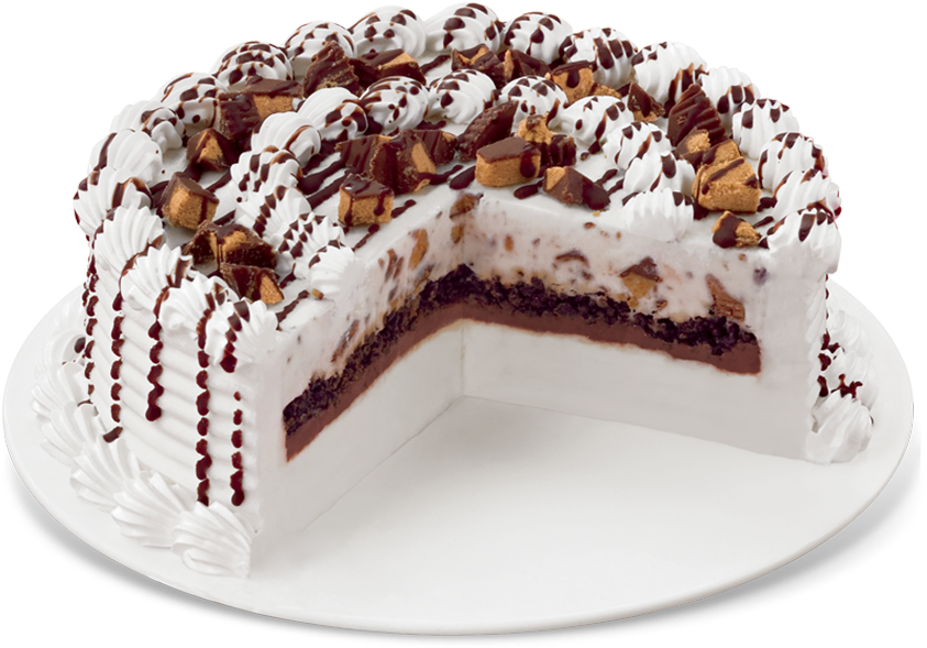 Image Transparent Reese S Peanut Butter Cups Blizzard - Dairy Queen Reese's Blizzard Cake (940x603), Png Download