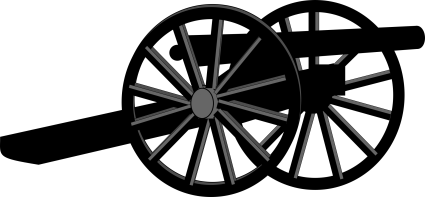 Free Png Ramadan Cannon Png Images Transparent - Civil War Cannon Clipart (850x394), Png Download